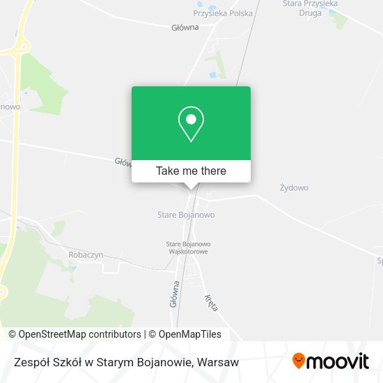 Zespół Szkół w Starym Bojanowie map