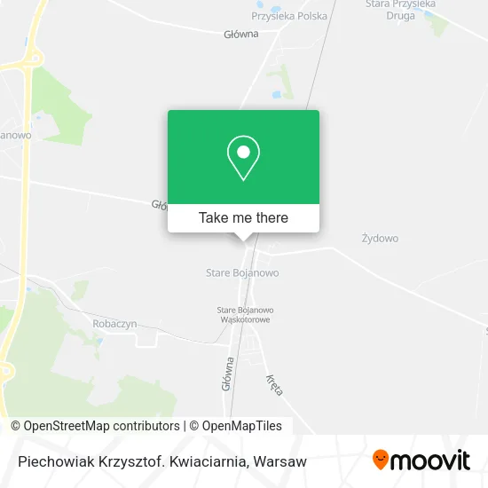 Карта Piechowiak Krzysztof. Kwiaciarnia