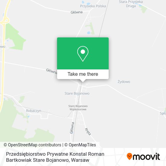 Przedsiębiorstwo Prywatne Konstal Roman Bartkowiak Stare Bojanowo map