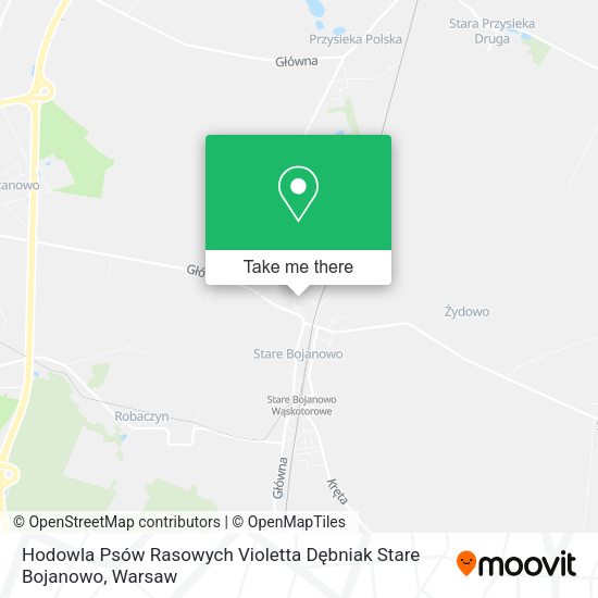 Hodowla Psów Rasowych Violetta Dębniak Stare Bojanowo map