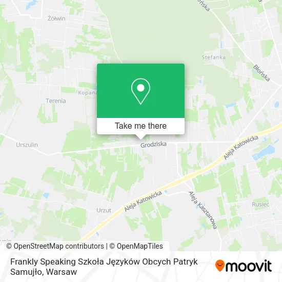 Frankly Speaking Szkoła Języków Obcych Patryk Samujło map