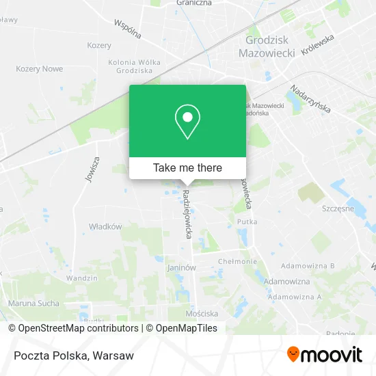 Poczta Polska map
