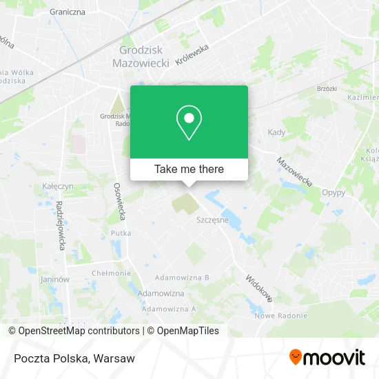 Poczta Polska map