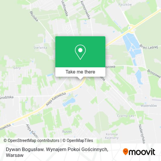 Dywan Bogusław. Wynajem Pokoi Gościnnych map