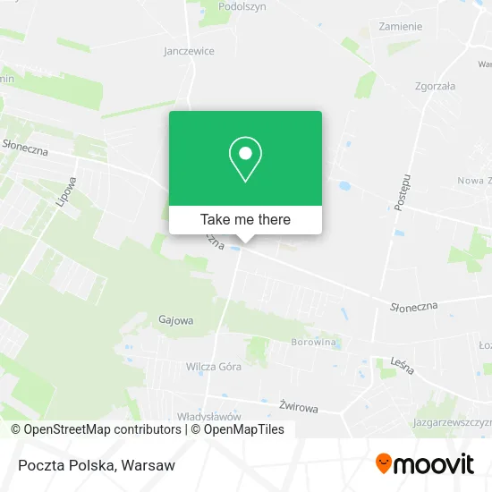 Poczta Polska map