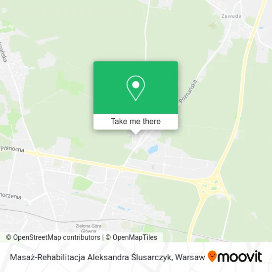 Masaż-Rehabilitacja Aleksandra Ślusarczyk map