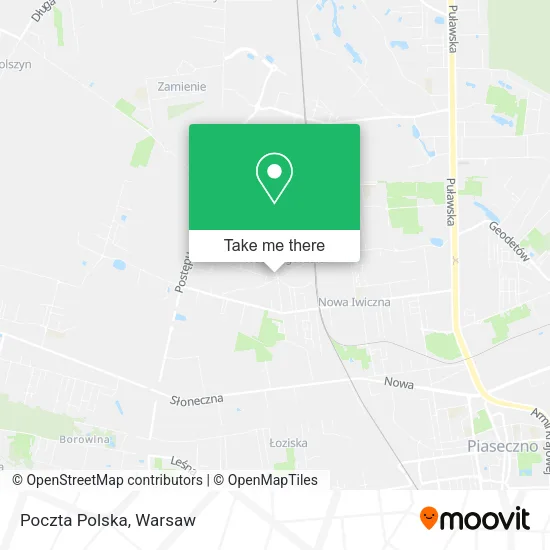 Poczta Polska map
