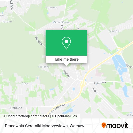 Pracownia Ceramiki Modrzewiowa map