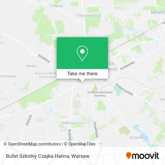 Bufet Szkolny Czajka Halina map