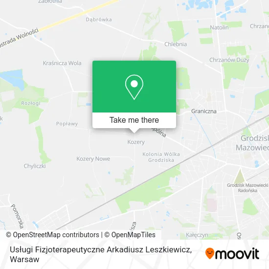 Карта Usługi Fizjoterapeutyczne Arkadiusz Leszkiewicz
