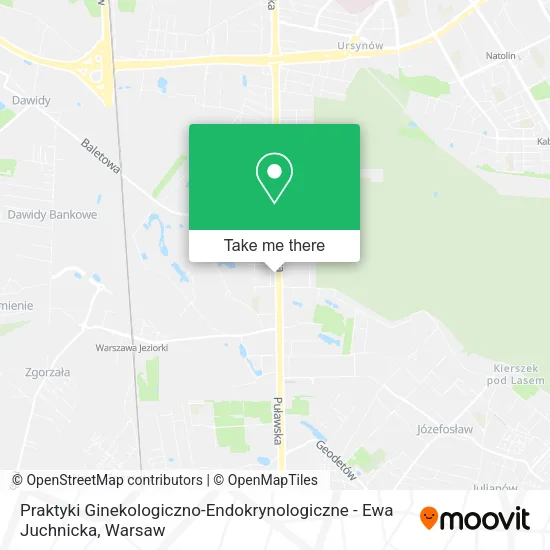 Praktyki Ginekologiczno-Endokrynologiczne - Ewa Juchnicka map