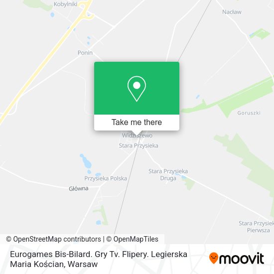 Eurogames Bis-Bilard. Gry Tv. Flipery. Legierska Maria Kościan map