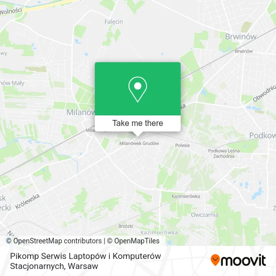 Карта Pikomp Serwis Laptopów i Komputerów Stacjonarnych