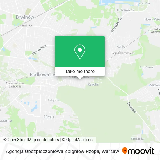 Agencja Ubezpieczeniowa Zbigniew Rzepa map
