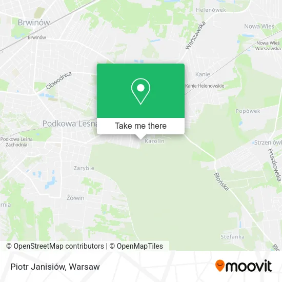 Piotr Janisiów map