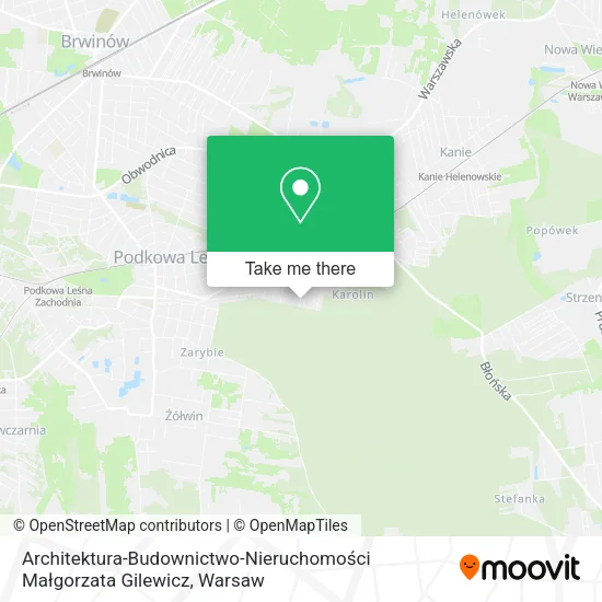 Architektura-Budownictwo-Nieruchomości Małgorzata Gilewicz map
