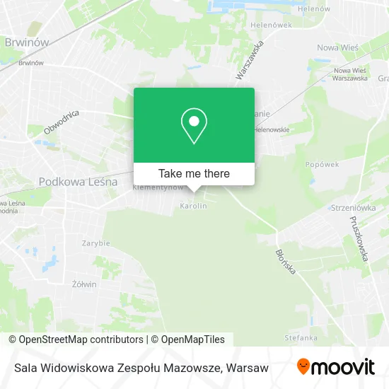 Sala Widowiskowa Zespołu Mazowsze map
