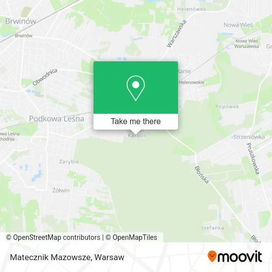 Matecznik Mazowsze map