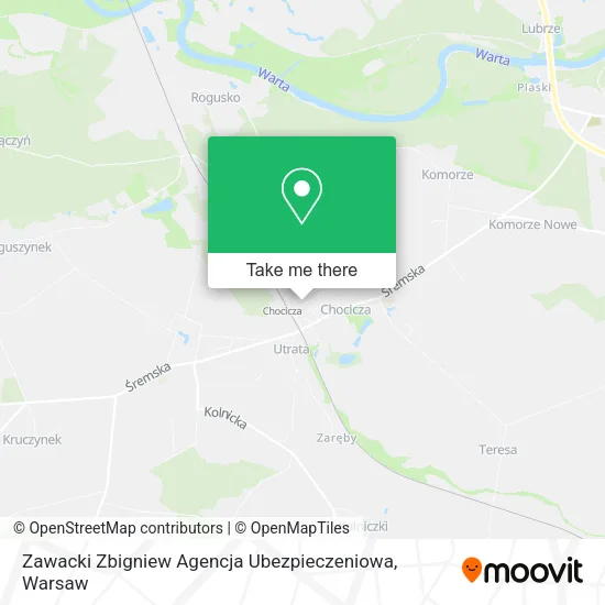 Карта Zawacki Zbigniew Agencja Ubezpieczeniowa