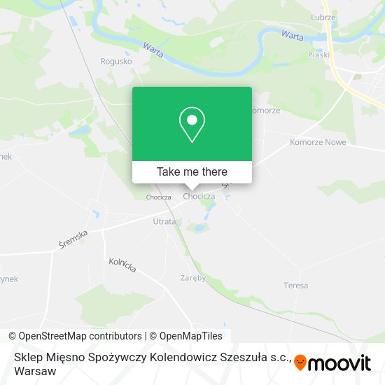 Карта Sklep Mięsno Spożywczy Kolendowicz Szeszuła s.c.