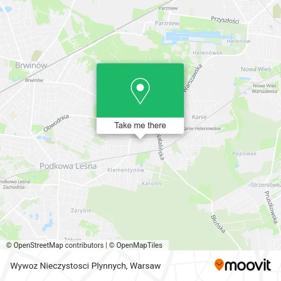 Карта Wywoz Nieczystosci Plynnych
