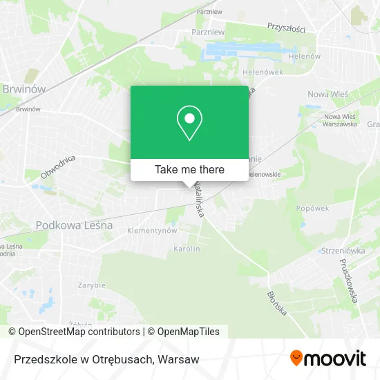 Przedszkole w Otrębusach map