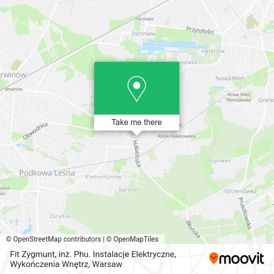 Карта Fit Zygmunt, inż. Phu. Instalacje Elektryczne, Wykończenia Wnętrz