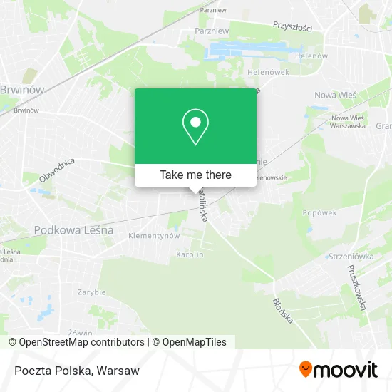 Poczta Polska map