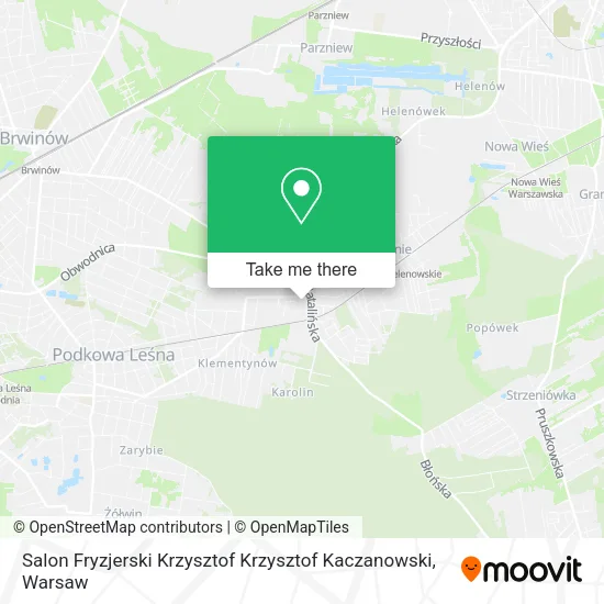Salon Fryzjerski Krzysztof Krzysztof Kaczanowski map