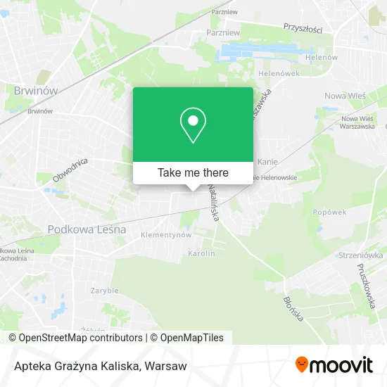 Карта Apteka Grażyna Kaliska