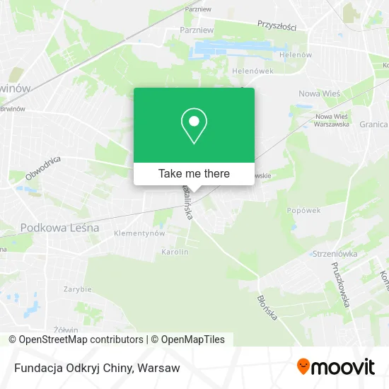 Fundacja Odkryj Chiny map