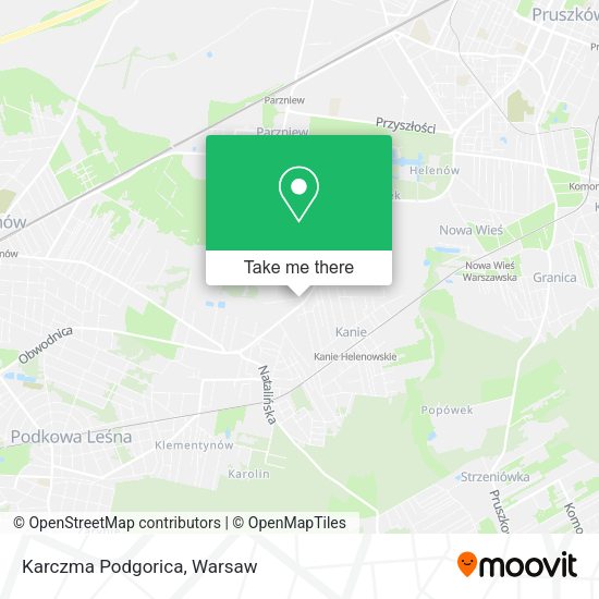 Karczma Podgorica map