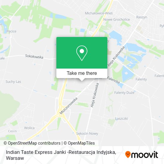 Indian Taste Express Janki -Restauracja Indyjska map