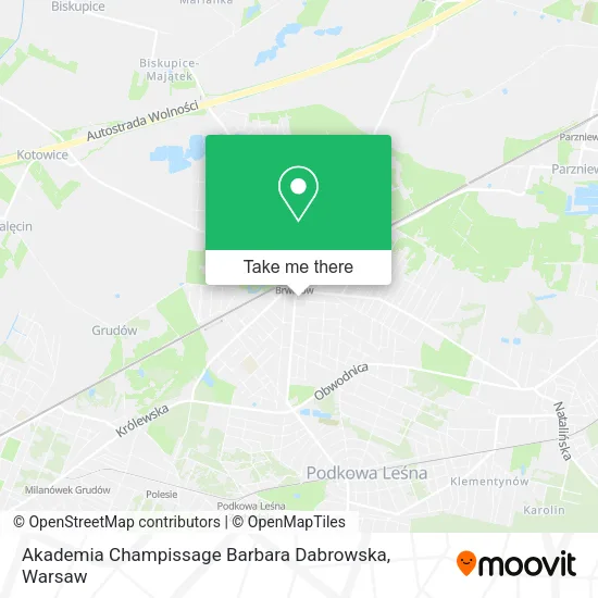 Карта Akademia Champissage Barbara Dabrowska