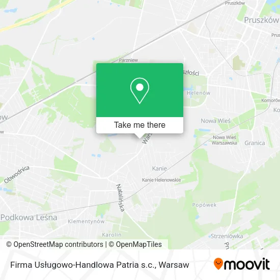 Карта Firma Usługowo-Handlowa Patria s.c.
