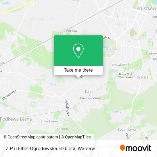 Карта Z P u Elbet Ogrodowska Elżbieta