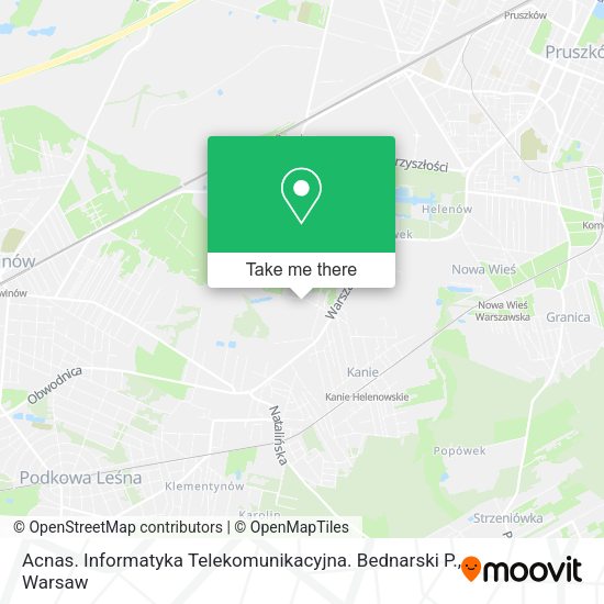 Acnas. Informatyka Telekomunikacyjna. Bednarski P. map