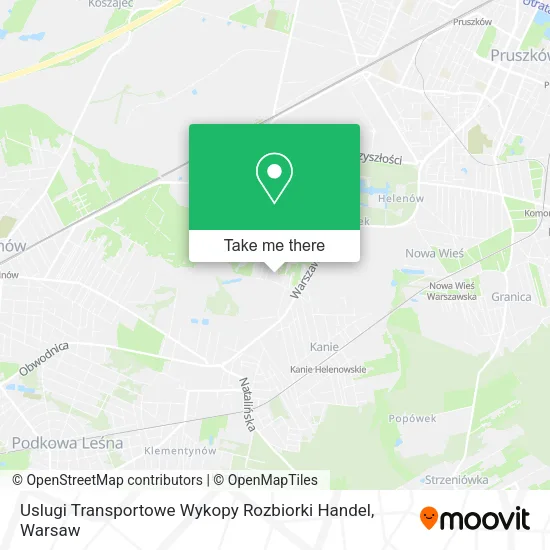 Карта Uslugi Transportowe Wykopy Rozbiorki Handel