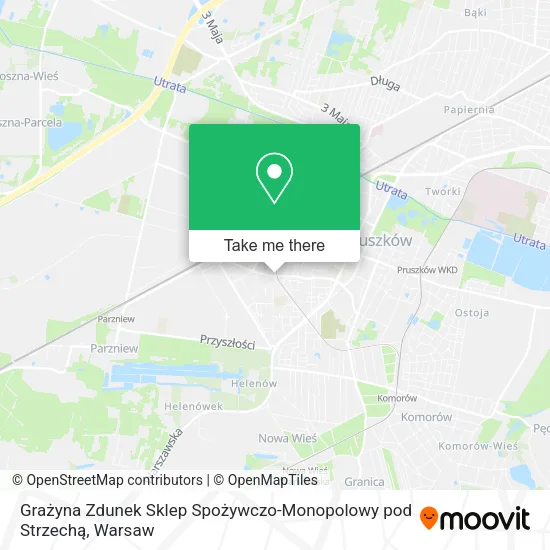 Grażyna Zdunek Sklep Spożywczo-Monopolowy pod Strzechą map