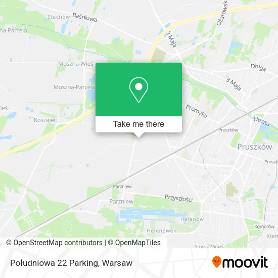 Карта Południowa 22 Parking
