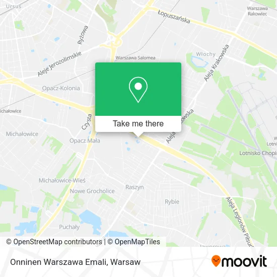 Onninen Warszawa Emali map