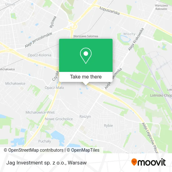 Карта Jag Investment sp. z o.o.