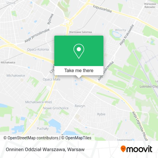 Onninen Oddział Warszawa map