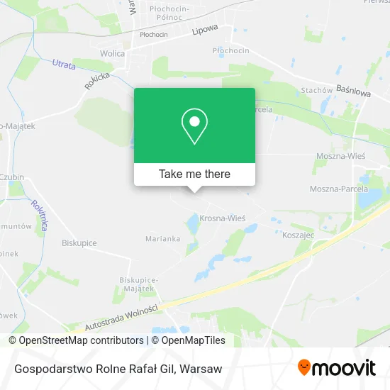 Карта Gospodarstwo Rolne Rafał Gil