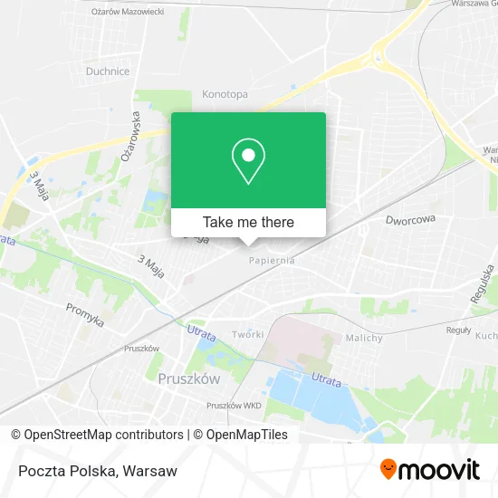Карта Poczta Polska