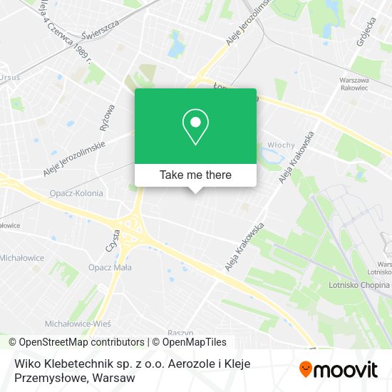 Wiko Klebetechnik sp. z o.o. Aerozole i Kleje Przemysłowe map