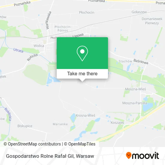 Карта Gospodarstwo Rolne Rafał Gil