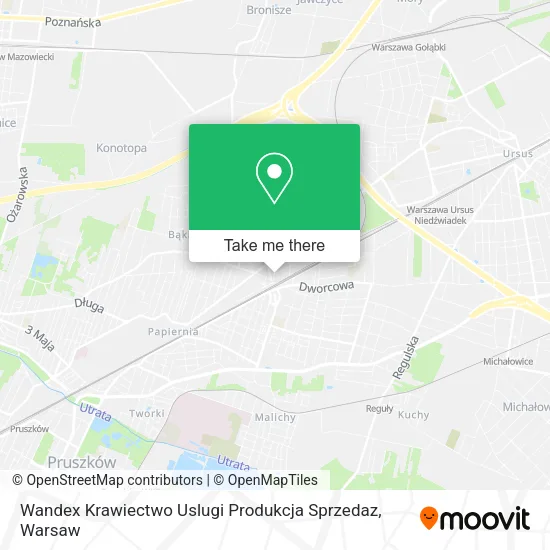 Wandex Krawiectwo Uslugi Produkcja Sprzedaz map