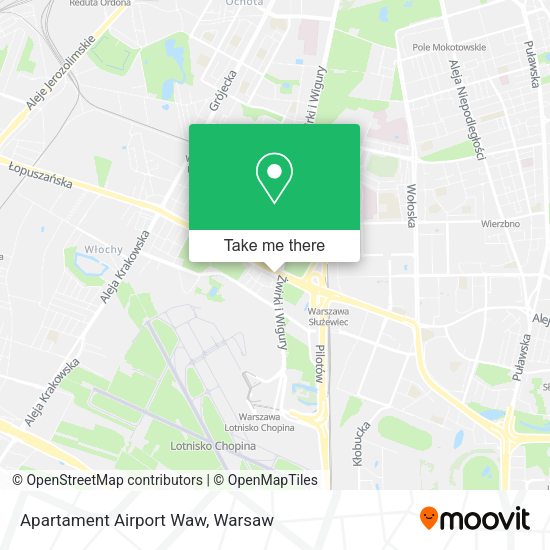 Карта Apartament Airport Waw