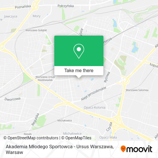 Akademia Młodego Sportowca - Ursus Warszawa map